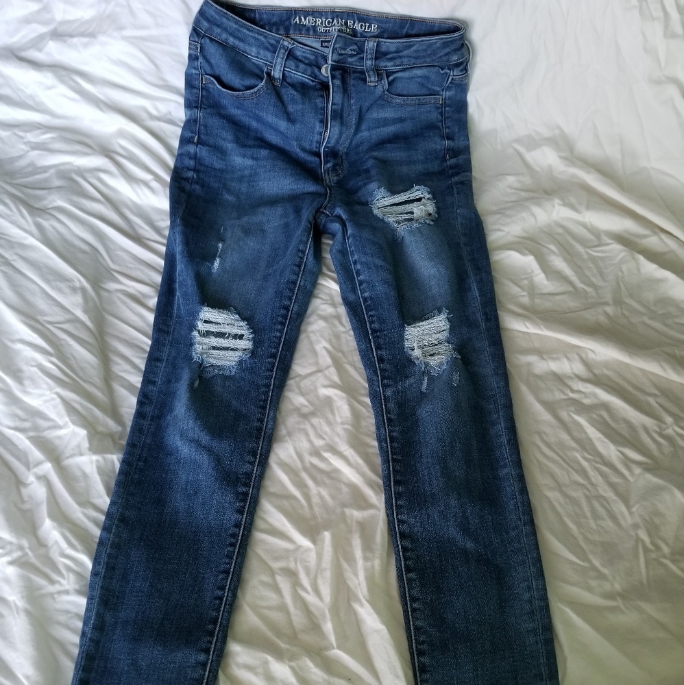 American Eagle super high rise jegging, 8